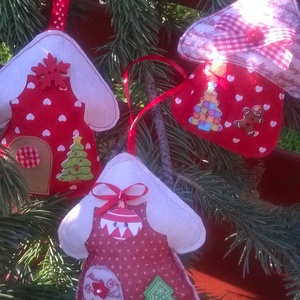 Karácsonyfadísz - Házikó -  - Meska.hu