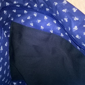 Vászon és bőr - virágos válltáska -  - Meska.hu