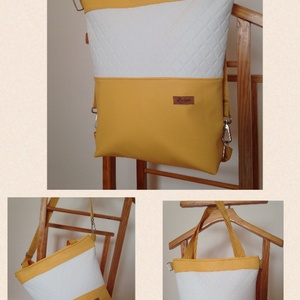 3in1 táska okkersárga- fehér -  - Meska.hu