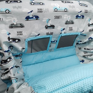 Bevásárlókocsi huzat és autós fejpánt gyereküléshez  - baba - mama - utazási kellékek - bevásárlókocsi huzat - Meska.hu