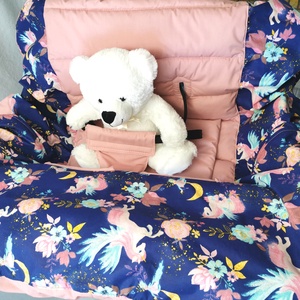 Bevásárlókocsi huzat biztonsági övvel  - játék & sport - 3 éves kor alattiaknak - bevásárlókocsi huzat - Meska.hu