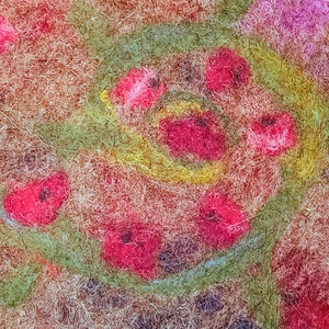 Meditációs ülőpárna, jógapárna nemezelt gyapjú ülőlappal Borbolya - játék & sport - sport és kikapcsolódás - jóga, pilates, torna - jógapárna - Meska.hu