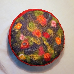 Meditációs ülőpárna, jógapárna nemez ülőlappal Hanga - játék & sport - sport és kikapcsolódás - jóga, pilates, torna - jógapárna - Meska.hu