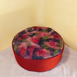 Meditációs ülőpárna, jógapárna nemez ülőlappal Csipkerózsika, Játék & Sport, Sport és kikapcsolódás, Jóga, pilates, torna, Jógapárna, Nemezelés, Varrás, MESKA