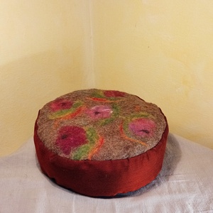 Meditációs ülőpárna, jógapárna nemez ülőlappal Kincső, Játék & Sport, Sport és kikapcsolódás, Jóga, pilates, torna, Jógapárna, Nemezelés, Varrás, MESKA