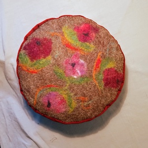 Meditációs ülőpárna, jógapárna nemez ülőlappal Kincső - játék & sport - sport és kikapcsolódás - jóga, pilates, torna - jógapárna - Meska.hu