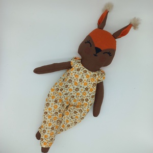 Textil mókus barna arccal - játék & sport - baba & babaház - baba - Meska.hu