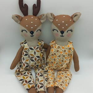 Textil öltöztethető őz - játék & sport - baba & babaház - baba - Meska.hu