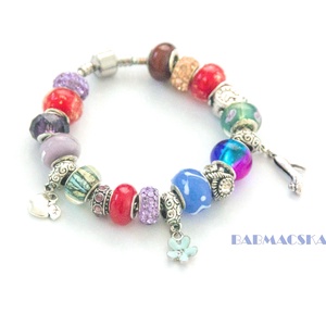 Mesebeli színek - Vidám színpompás Pandora stílusú charm karkötő - ékszer - karkötő - charm karkötő - Meska.hu Mesebeli színek - Vidám színpompás Pandora stílusú charm karkötő - ékszer - karkötő - charm karkötő - Meska.hu