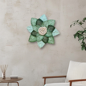 Makramé virág fali dekoráció, természetes anyagokból, föld színekben. Modern makramé fali dísz nappaliba, hálószobába   - otthon & életmód - dekoráció - fali és függő dekoráció - falra akasztható dekor - Meska.hu