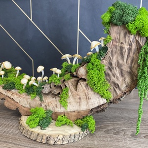 Fairy forest természet ihlette dekoráció, hangulatfény világító gombákkal - gomba lámpa - otthon & életmód - dekoráció - asztal és polc dekoráció - asztaldísz - Meska.hu