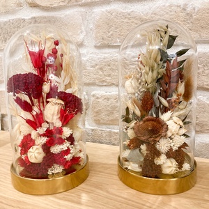 Szülőköszöntő, ballagási ajándék szárazvirágos búra TERRA - esküvő - emlék & ajándék - szülőköszöntő ajándék - Meska.hu