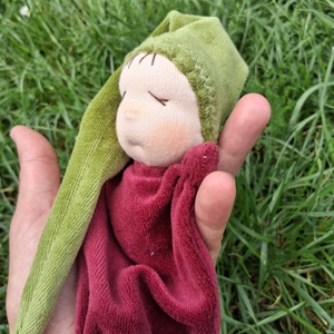 Waldorf alvóka, baba, természetes játék, manó - játék & sport - baba & babaház - baba - Meska.hu