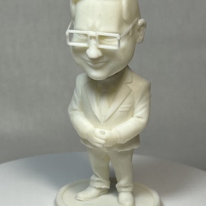 Bólogatós Gulyás Gergely figura, öntapadó talppal (Fehér) - Meska.hu