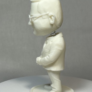 Bólogatós Gulyás Gergely figura, öntapadó talppal (Fehér) - otthon & életmód - dekoráció - dísztárgy - Meska.hu