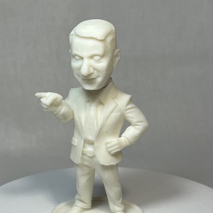 Bólogatós Lázár figura, öntapadó talppal (Fehér) - Meska.hu