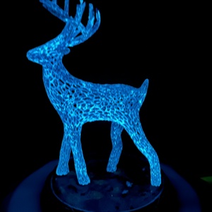 Harry Potter patrónus fluoreszkáló szarvas sötétben fluoreszkáló  - otthon & életmód - dekoráció - dekoratív figurák és szobrok - Meska.hu