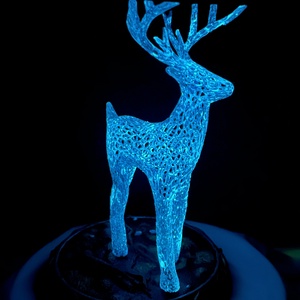Harry Potter patrónus fluoreszkáló szarvas sötétben fluoreszkáló  - otthon & életmód - dekoráció - dekoratív figurák és szobrok - Meska.hu