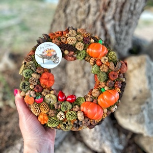 Őszi tök ajtókopogtató - Meska.hu