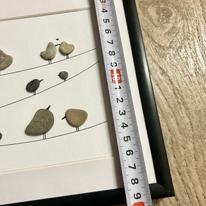 Madárka 15 KavicsMese kép fekete keretben - otthon & életmód - dekoráció - fali és függő dekoráció - falra akasztható dekor - Meska.hu