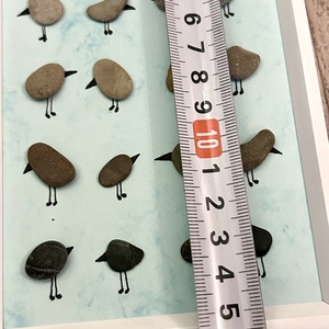 Madárkák KavicsMese kép keretben - otthon & életmód - dekoráció - fali és függő dekoráció - falra akasztható dekor - Meska.hu