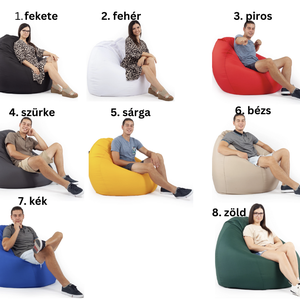 Kültéri XXL Babzsákfotel huzat többféle színben - otthon & életmód - bútor - babzsákfotel - Meska.hu