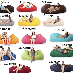 Relax Babzsák Kanapé többféle színben  kényelem kettesben - otthon & életmód - bútor - babzsákfotel - Meska.hu