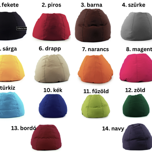 Babzsák Puff többféle színben  praktikus és stílusos kiegészítő - otthon & életmód - bútor - babzsákfotel - Meska.hu