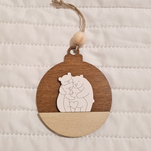 Jegesmacis karácsonyfa dísz - karácsony - karácsonyi lakásdekoráció - karácsonyfadíszek - Meska.hu