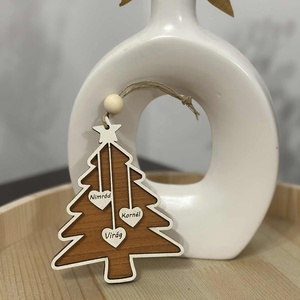 Karácsonyfa dísz, Karácsony, Karácsonyi lakásdekoráció, Karácsonyfadíszek, Famegmunkálás, MESKA