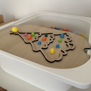 Szenzoros készségfejlesztő tábla - játék & sport - készségfejlesztő és logikai játék - szín és formaválogató játékok - Meska.hu