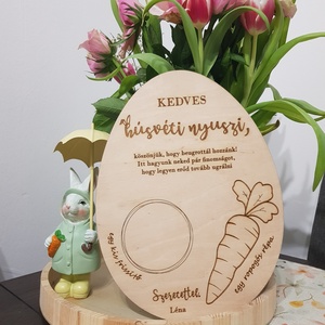 Húsvéti nyuszi váró tálca - Meska.hu