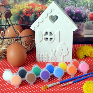 Festhető nyuszis házikó - diy (csináld magad) - egységcsomag - Meska.hu