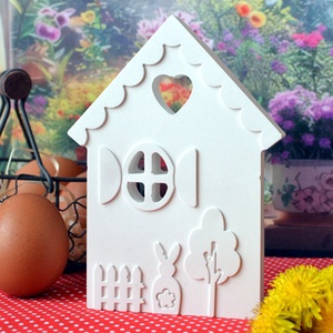 Festhető nyuszis házikó, DIY (Csináld magad), Egységcsomag, Gipszöntés, MESKA