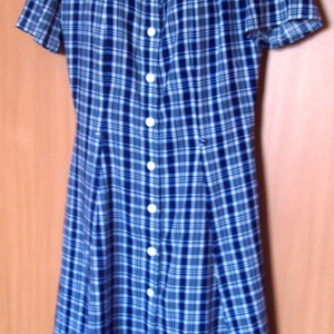 Kék-fehér kockás, nyári ruha -  - Meska.hu