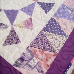 Körforgalom patchwork takaró, ágytakaró - otthon & életmód - lakástextil - ágytakaró - Meska.hu