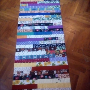 Patchwork futó szőnyeg, házi szőttes stílusban - otthon & életmód - lakástextil - szőnyeg - más típusú szőnyeg - Meska.hu