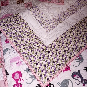 Cross my Heart patchwork takaró - otthon & életmód - lakástextil - felnőtt takaró, pléd - Meska.hu
