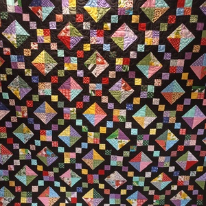 Zafír, rubint, smaragd... Ékszeres doboz patchwork ágytakaró - otthon & életmód - lakástextil - ágytakaró - Meska.hu