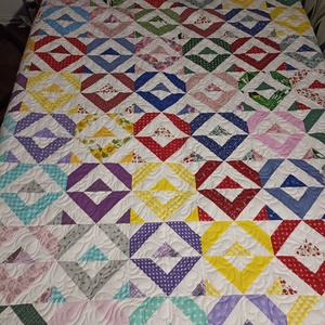 Simplicity (Egyszerűség) patchwork ágytakaró, takaró, Otthon & Életmód, Lakástextil, Ágytakaró, Patchwork, foltvarrás, Varrás, MESKA