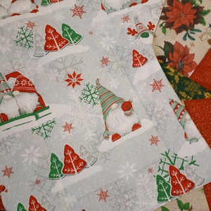 Karácsonyfa szoknya (patchwork) - karácsony - karácsonyi lakásdekoráció - karácsonyfa szoknya, karácsonyfa alátét - Meska.hu