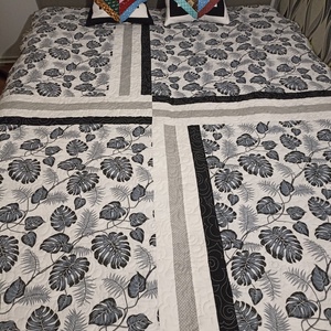 Diamond pops (Pattogó gyémánt) patchwork ágytakaró, takaró - otthon & életmód - lakástextil - ágytakaró - Meska.hu