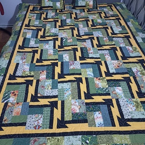Hot flashes (Hőhullámok) patchwork ágytakaró, takaró, Otthon & Életmód, Lakástextil, Ágytakaró, Patchwork, foltvarrás, Varrás, MESKA