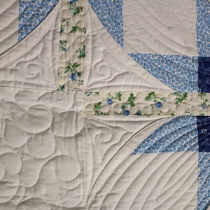 Patchwork takaró, katedrális ablak mintával  - otthon & életmód - lakástextil - ágytakaró - Meska.hu