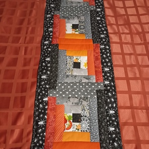 Halloween asztali futó, asztalközép , Otthon & Életmód, Dekoráció, Halloween, Halloweeni dekoráció, Patchwork, foltvarrás, Varrás, MESKA