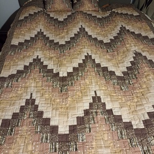 Bargello mintával készült patchwork takaró , Otthon & Életmód, Lakástextil, Ágytakaró, Patchwork, foltvarrás, Varrás, MESKA