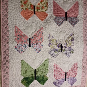 Pillangó mintás gyermektakaró - baba - mama - babaágyneműk - babatakaró, gyerek pléd - Meska.hu