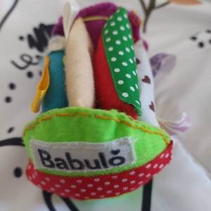 Babuló színes,  mintás tanuló henger - baba - mama - baba játékok - babalabda - Meska.hu