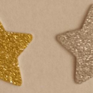 Csillámos csillag dekor , DIY (Csináld magad), Egységcsomag, Papírművészet, MESKA
