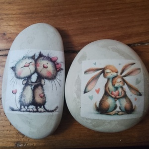 Marok kő Szeretettel bárkinek , Otthon & Életmód, Dekoráció, Asztal és polc dekoráció, Kavics & Kő, Agyagozás, MESKA